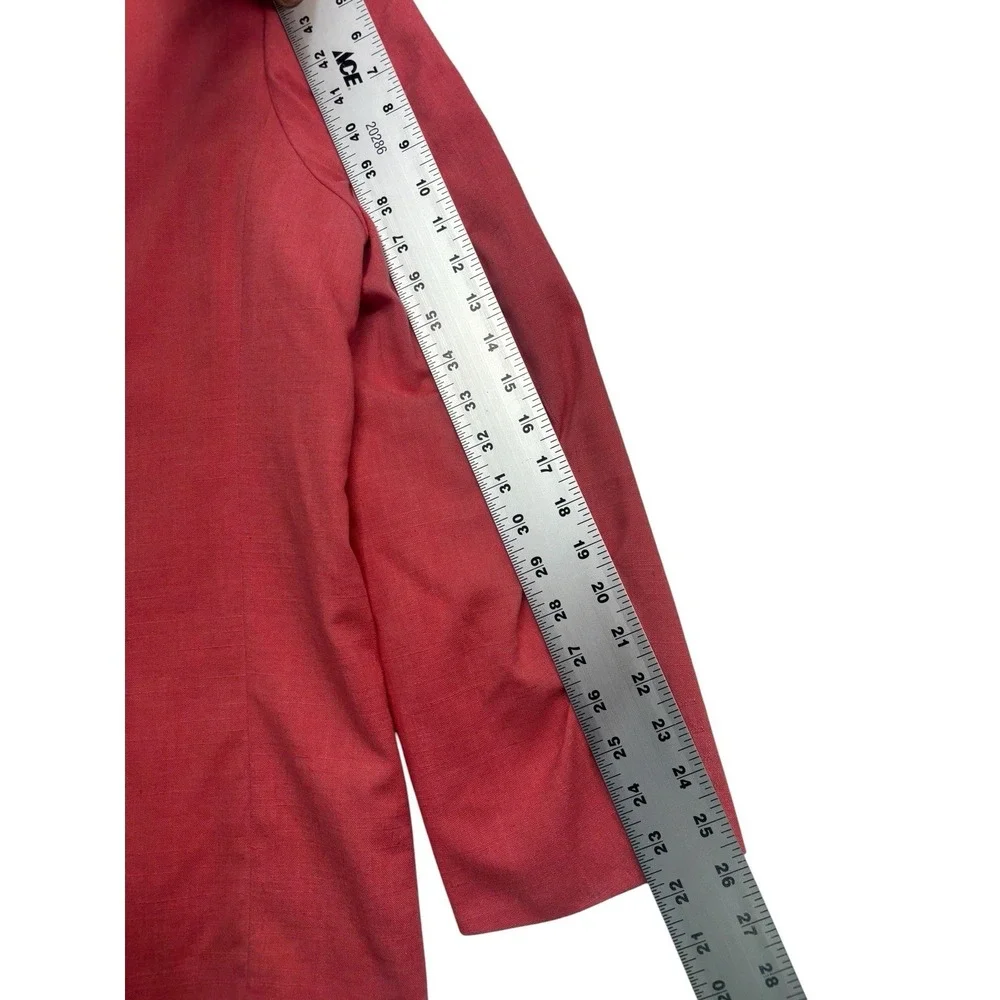 vtv Coral Pink‎ Blazer 44R Jacket Sport Suit Coat Linen Rayon Lightweight Mens
